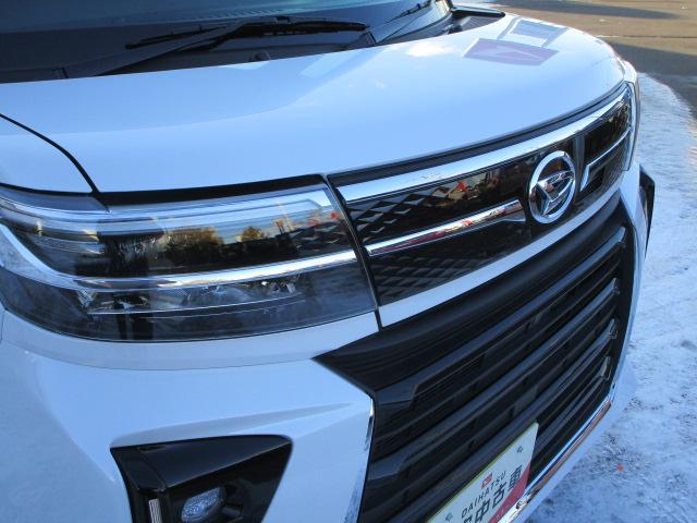 タントカスタムX4WD 両側パワースライドドア オーディオレス LEDヘッドライト オートライト オートエアコン 運転席助手席シートヒーター 前後コーナーセンサー アイドリングストップ VSC(横滑り抑制機能)(北海道)の中古車