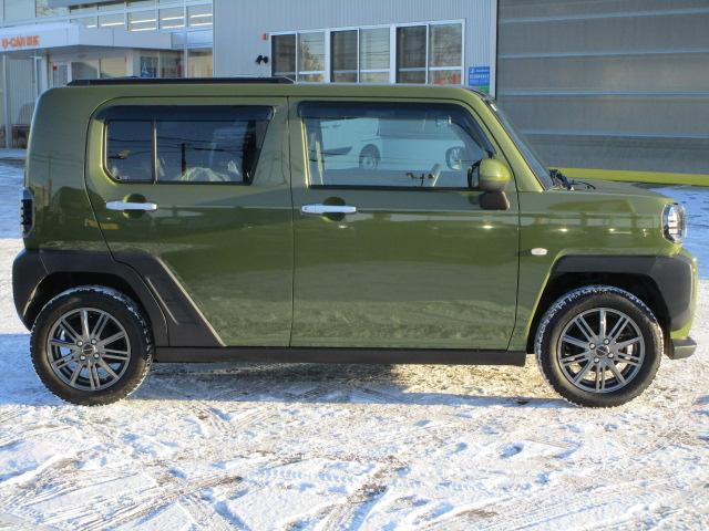 タフトＧ４ＷＤ　夏冬タイヤ　ガラスルーフ　ＬＥＤヘッドライト　オートライト　スマホ連携ディスプレイオーディオ　リモコンエンジンスターター　ドライブレコーダー　シートヒーター　前後コーナーセンサー（北海道）の中古車