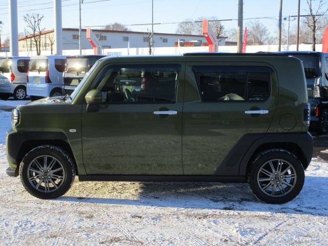 タフトＧ４ＷＤ　夏冬タイヤ　ガラスルーフ　ＬＥＤヘッドライト　オートライト　スマホ連携ディスプレイオーディオ　リモコンエンジンスターター　ドライブレコーダー　シートヒーター　前後コーナーセンサー（北海道）の中古車