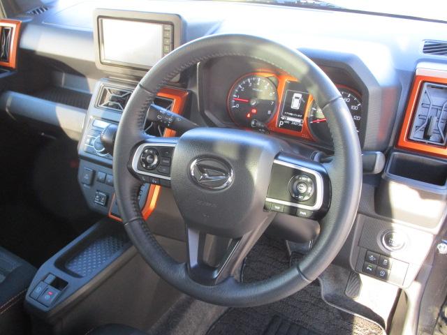 タフトGターボ4WD 夏冬タイヤ ガラスルーフ LEDヘッドライト オートライト DVDオーディオ バックモニター リモコンエンジンスターター 運転席助手席シートヒーター クルーズコントロール マッドフラップ(北海道)の中古車