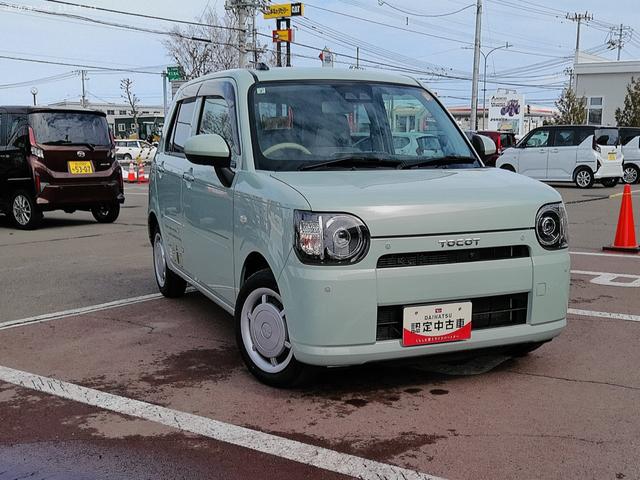 ミラトコットＧ　リミテッド　ＳＡIII４ＷＤ　ＬＥＤヘッドライト　オートライト　オートエアコン　キーフリーシステム　ＣＤ／ＵＳＢ／ＢＴオーディオ　リモコンエンジンスターター　運転席助手席シートヒーター　アイドリングストップ（北海道）の中古車