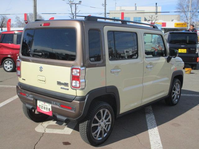 ハスラーＪスタイルIIターボ４ＷＤ　夏冬タイヤ　スズキ純正ナビ　全方位モニター　ＥＴＣ車載器　クルーズコントロール　運転席助手席シートヒーター　スマートキー　ＬＥＤヘッドライト　オートライト　アイドリングストップ（北海道）の中古車