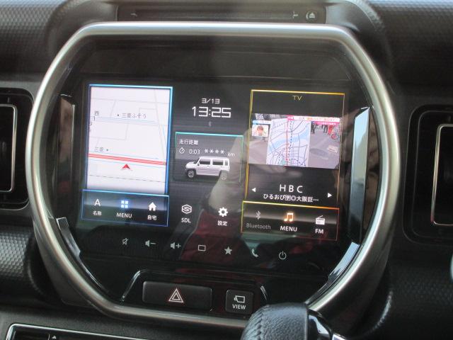 ハスラーＪスタイルIIターボ４ＷＤ　夏冬タイヤ　スズキ純正ナビ　全方位モニター　ＥＴＣ車載器　クルーズコントロール　運転席助手席シートヒーター　スマートキー　ＬＥＤヘッドライト　オートライト　アイドリングストップ（北海道）の中古車