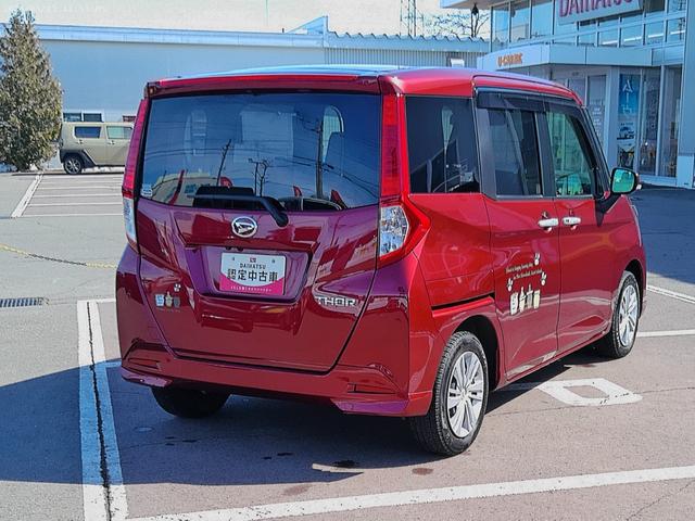 トールＧ４ＷＤ　両側パワースライドドア　夏冬タイヤ　ダイハツ純正ナビ　パノラマモニター　リモコンエンジンスターター　ＬＥＤヘッドライト　オートライト　後席テーブル　シートヒーター　前後コーナーセンサー（北海道）の中古車