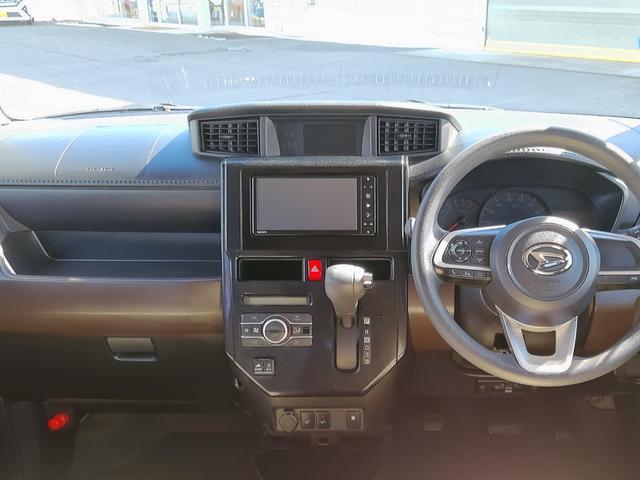 トールＧ４ＷＤ　両側パワースライドドア　夏冬タイヤ　ダイハツ純正ナビ　パノラマモニター　リモコンエンジンスターター　ＬＥＤヘッドライト　オートライト　後席テーブル　シートヒーター　前後コーナーセンサー（北海道）の中古車