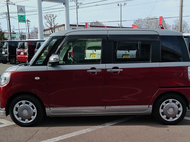 ムーヴキャンバスＧメイクアップ　ＳＡII４ＷＤ　両側パワースライドドア　夏冬タイヤ　ダイヤトーンナビ　バックモニター　リモコンエンジンスターター　ドライブレコーダー　キーフリーシステム　オートエアコン　ＬＥＤヘッドライト　オートライト（北海道）の中古車