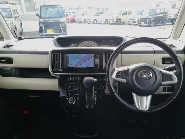 ムーヴキャンバスＧメイクアップ　ＳＡII４ＷＤ　両側パワースライドドア　夏冬タイヤ　ダイヤトーンナビ　バックモニター　リモコンエンジンスターター　ドライブレコーダー　キーフリーシステム　オートエアコン　ＬＥＤヘッドライト　オートライト（北海道）の中古車