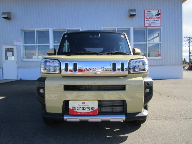 タフトG クロムベンチャー4WD ガラスルーフ LEDヘッドライト オートライト クルーズコントロール オートエアコン 運転席助手席シートヒーター 前後コーナーセンサー オーディオレス アイドリングストップ(北海道)の中古車