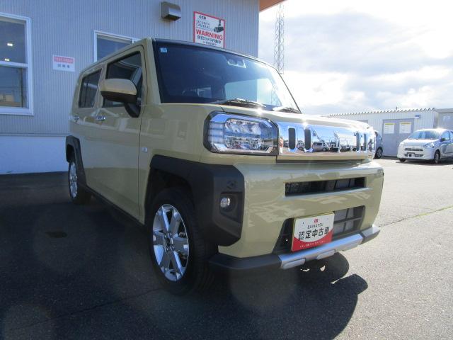 タフトG クロムベンチャー4WD ガラスルーフ LEDヘッドライト オートライト クルーズコントロール オートエアコン 運転席助手席シートヒーター 前後コーナーセンサー オーディオレス アイドリングストップ(北海道)の中古車