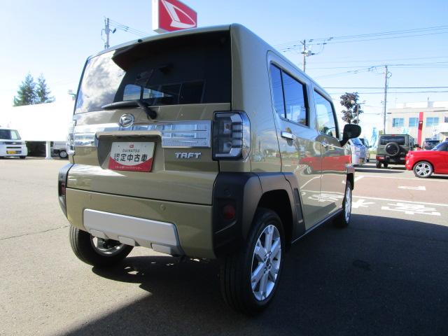 タフトG クロムベンチャー4WD ガラスルーフ LEDヘッドライト オートライト クルーズコントロール オートエアコン 運転席助手席シートヒーター 前後コーナーセンサー オーディオレス アイドリングストップ(北海道)の中古車