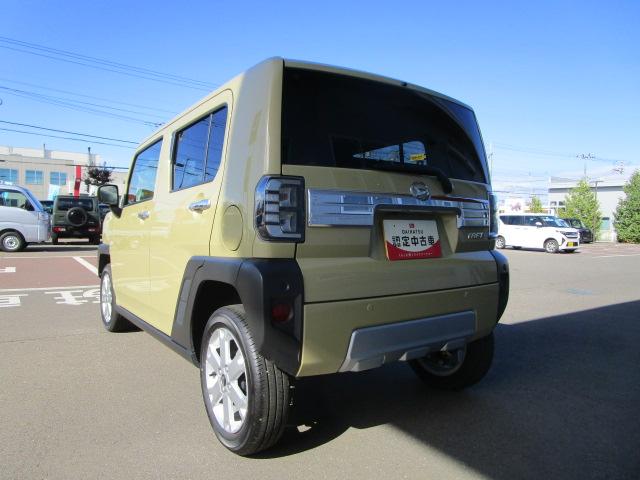 タフトG クロムベンチャー4WD ガラスルーフ LEDヘッドライト オートライト クルーズコントロール オートエアコン 運転席助手席シートヒーター 前後コーナーセンサー オーディオレス アイドリングストップ(北海道)の中古車