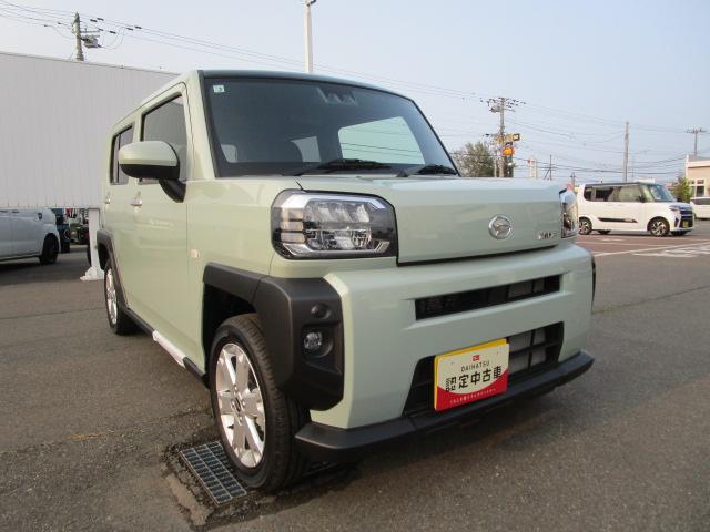 タフトG4WD ガラスルーフ LEDヘッドライト オートライト オートエアコン オーディオレス クルーズコントロール 運転席助手席シートヒーター 前後コーナーセンサー アイドリングストップ アルミホイール(北海道)の中古車