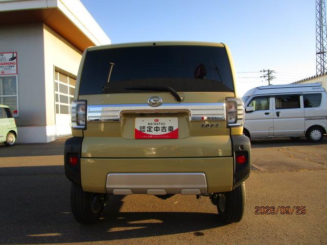 タフトG クロムベンチャー4WD ガラスルーフ クルーズコントロール ダイハツ純正ナビ パノラマモニター LEDヘッドライト オートライト オートエアコン リモコンエンジンスターター 電動パーキングブレーキ アルミホイール(北海道)の中古車