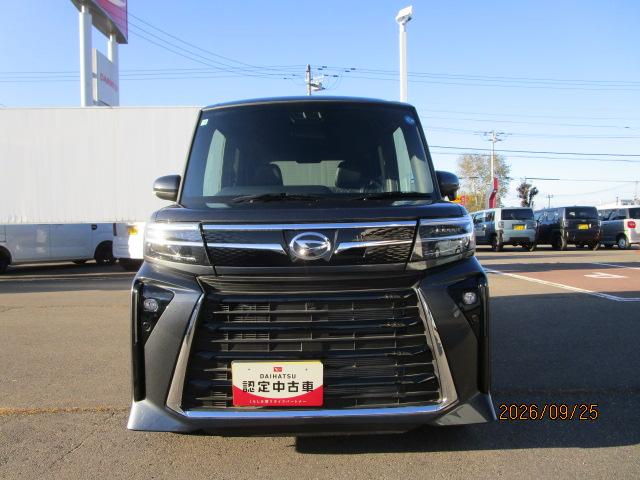 タントカスタムＲＳ４ＷＤ　ターボ　両側パワースライドドア　キーフリーシステム　ＬＥＤヘッドライト　オートライト　オートエアコン　オーディオレス　運転席助手席シートヒーター　前後コーナーセンサー（北海道）の中古車