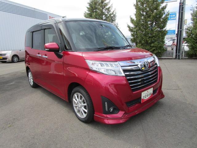 ルーミーカスタムG4WD 両側パワースライドドア 夏冬タイヤ トヨタ純正ナビ バックモニター ETC車載器 運転席助手席シートヒーター オートエアコン キーフリーシステム アイドリングストップ VSC(横滑り抑制機能)(北海道)の中古車