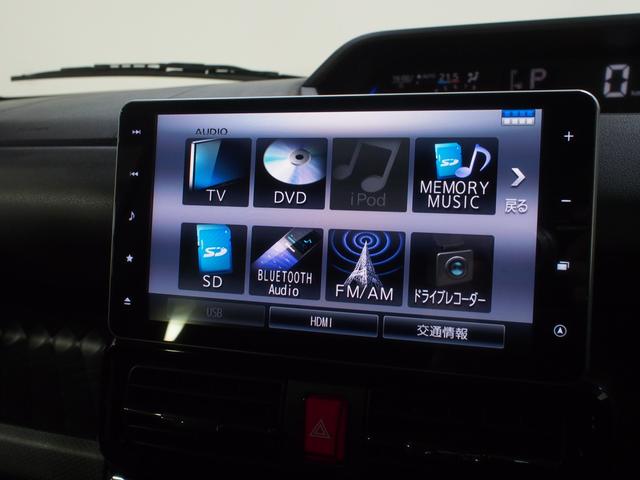 タントカスタムＲＳセレクション４ＷＤ　スマートアシスト　両側パワースライドドア　夏冬タイヤ　ＬＥＤヘッドライト　ダイハツ純正カーナビ　パノラマモニター　ナビ連動ドライブレコーダー　ＥＴＣ車載器　後席テーブル　アイドリングストップ（北海道）の中古車