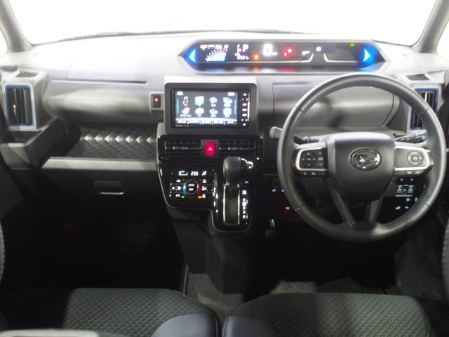 タントカスタムＲＳセレクション４ＷＤ　スマートアシスト　両側パワースライドドア　ＬＥＤヘッドライト　オートライト　オートエアコン　カーナビ　バックモニター　キーフリーシステム　運転席助手席シートヒーター　ＥＴＣ車載器（北海道）の中古車
