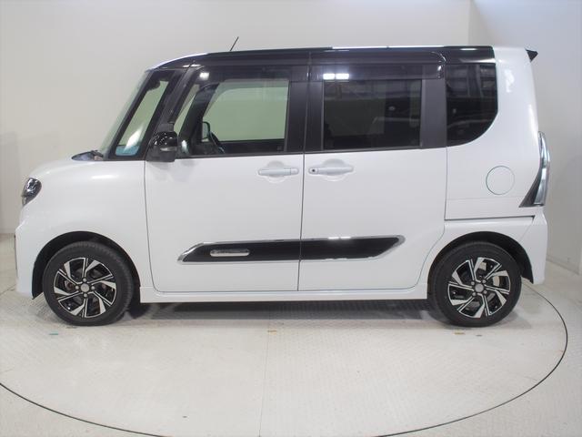 タントカスタムＸ４ＷＤ　スマートアシスト　両側パワースライドドア　ＬＥＤヘッドライト　オートライト　ダイハツ純正ナビ　バックモニター　ナビ連動ドライブレコーダー　運転席助手席シートヒーター　後席テーブル（北海道）の中古車