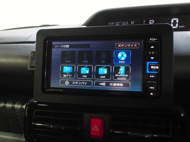 タントカスタムＸ４ＷＤ　スマートアシスト　両側パワースライドドア　ＬＥＤヘッドライト　オートライト　ダイハツ純正ナビ　バックモニター　ナビ連動ドライブレコーダー　運転席助手席シートヒーター　後席テーブル（北海道）の中古車
