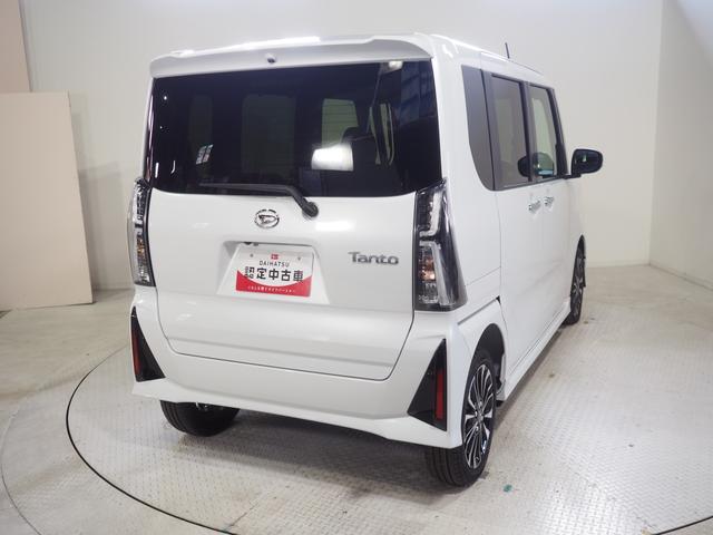 タントカスタムＲＳ４ＷＤ　スマートアシスト　両側パワースライドドア　ＬＥＤヘッドライト　オートライト　オートエアコン　オーディオレス　運転席助手席シートヒーター　前後コーナーセンサー　アイドリングストップ（北海道）の中古車