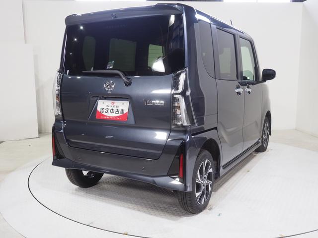 タントカスタムＸ４ＷＤ　スマートアシスト　両側パワースライドドア　ＬＥＤヘッドライト　オートライト　オートエアコン　オーディオレス　運転席助手席シートヒーター　後席テーブル　アルミホイール　アイドリングストップ（北海道）の中古車