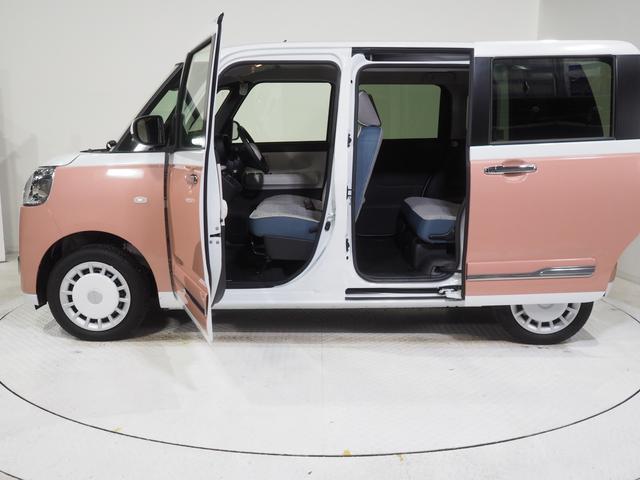 ムーヴキャンバスストライプスＧ４ＷＤ　両側パワースライドドア　スマホ連携ディスプレイオーディオ　バックモニター　保温機能カップホルダー　オートエアコン　ＬＥＤヘッドライト　オートライト　シートヒーター　スマートアシスト（北海道）の中古車