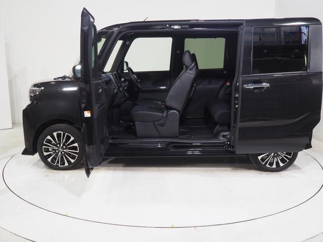 タントカスタムＲＳ４ＷＤ　両側パワースライドドア　オーディオレス　ＬＥＤヘッドライト　オートライト　オートエアコン　運転席助手席シートヒーター　前後コーナーセンサー　後席テーブル　キーフリーシステム　アルミホイール（北海道）の中古車