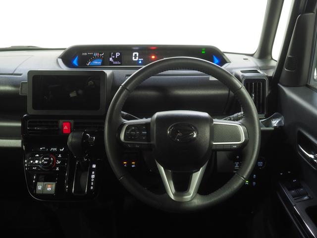 タントカスタムＲＳ４ＷＤ　両側パワースライドドア　オーディオレス　ＬＥＤヘッドライト　オートライト　オートエアコン　運転席助手席シートヒーター　前後コーナーセンサー　後席テーブル　キーフリーシステム　アルミホイール（北海道）の中古車