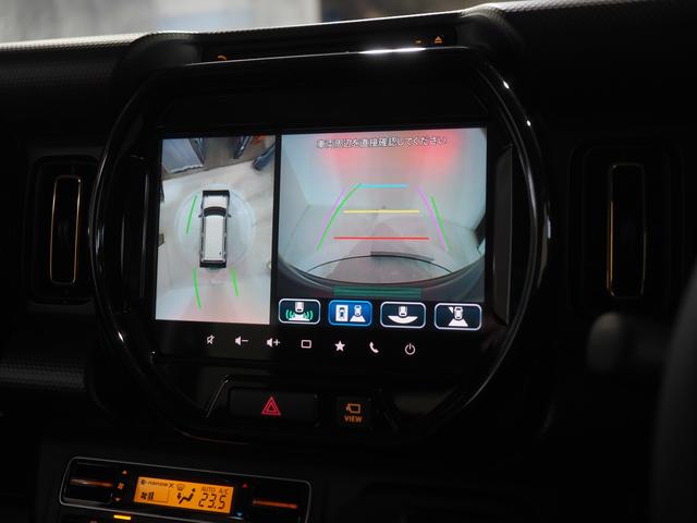 ハスラーハイブリッドＸ４ＷＤ　夏冬タイヤ　スズキ純正ナビ　全方位モニター　ＬＥＤヘッドライト　オートライト　オートエアコン　シートヒーター　前後コーナーセンサー　レーダーブレーキサポート　アイドリングストップ（北海道）の中古車