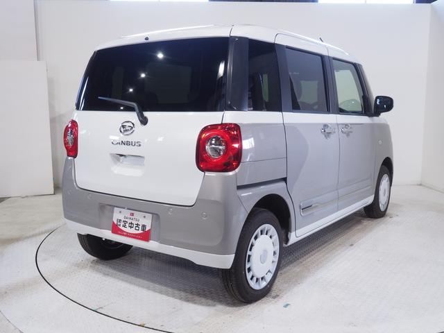 ムーヴキャンバスストライプスG4WD 両側パワースライドドア LEDヘッドライト オートライト オートエアコン オーディオレス 運転席助手席シートヒーター オートエアコン 前後コーナーセンサー アイドリングストップ(北海道)の中古車