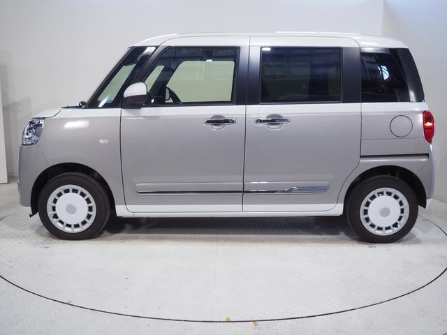 ムーヴキャンバスストライプスG4WD 両側パワースライドドア LEDヘッドライト オートライト オートエアコン オーディオレス 運転席助手席シートヒーター オートエアコン 前後コーナーセンサー アイドリングストップ(北海道)の中古車