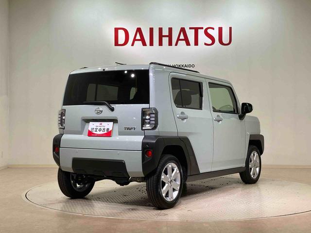 タフトＧ４ＷＤ　アルミホイール　シートヒーター　アイドリングストップ　オートマチックハイビーム　衝突防止システム　ＬＥＤヘッドランプ　レーンアシスト　スマートキー　記録簿　ワンオーナー　エアバッグ　エアコン（北海道）の中古車