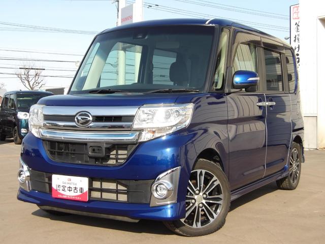 タントカスタムＲＳ　トップエディションＳＡII４ＷＤ　夏冬タイヤ　純正エンジンスターター　純正７インチナビ　バックモニター　リモコンエンジンスターター　両側電動スライドドア　ＬＥＤヘッドライト　ウッド調センタークラスターパネル（北海道）の中古車