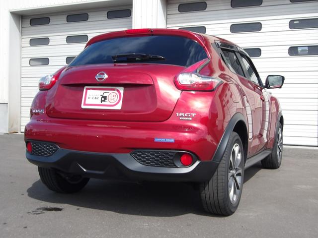 ジューク１６ＧＴ　ＦＯＵＲパートタイム４ＷＤ　エマージェンシーブレーキ　カーナビ　アラウンドビューモニター　自動防眩ルームミラー　インテリジェントキー　リモコンエンジンスターター　ＥＴＣ車載器　ドライブレコーダー（北海道）の中古車
