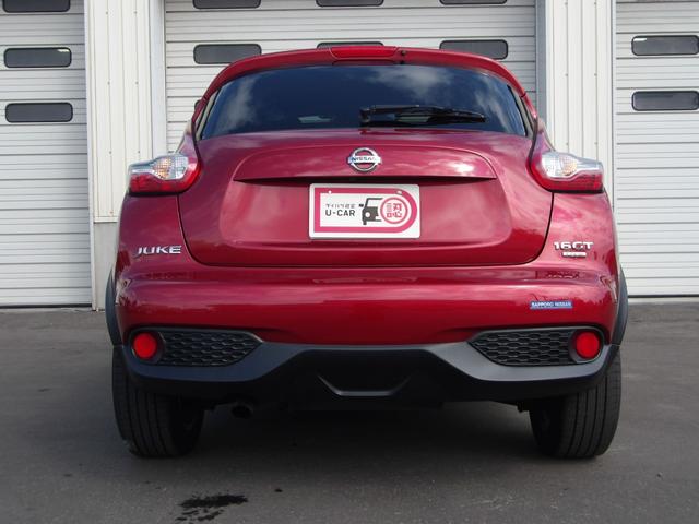 ジューク１６ＧＴ　ＦＯＵＲパートタイム４ＷＤ　エマージェンシーブレーキ　カーナビ　アラウンドビューモニター　自動防眩ルームミラー　インテリジェントキー　リモコンエンジンスターター　ＥＴＣ車載器　ドライブレコーダー（北海道）の中古車