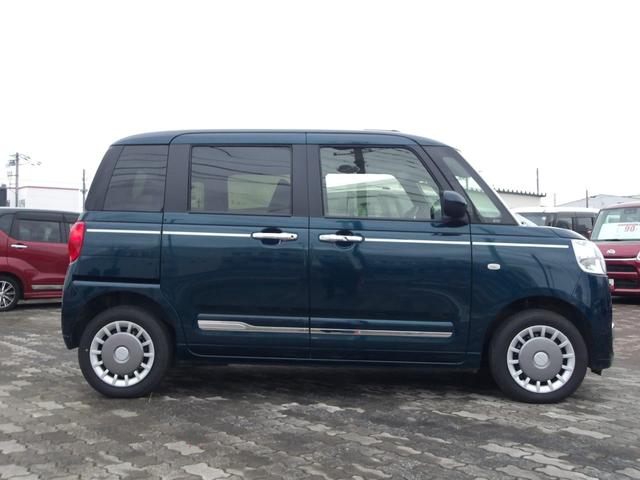 ムーヴキャンバスセオリーGターボ4WD スマートアシスト 両側パワースライドドア LEDヘッドライト オートライト オーディオレス クルーズコントロール 運転席助手席シートヒーター キーフリーシステム アイドリングストップ(北海道)の中古車