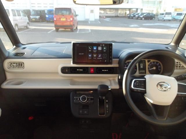 ムーヴキャンバスストライプスG4WD 両側パワースライドドア LEDヘッドライト オートライト オートエアコン スマホ連携ディスプレイオーディオ バックモニター 運転席助手席シートヒーター キーフリーシステム(北海道)の中古車