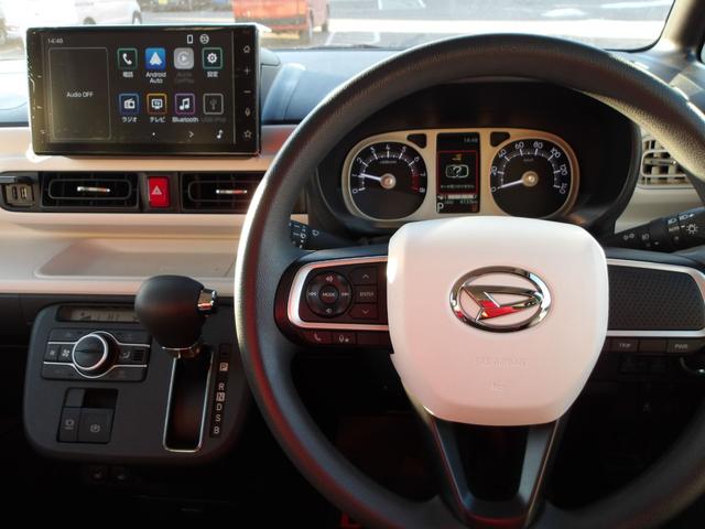 ムーヴキャンバスストライプスG4WD 両側パワースライドドア LEDヘッドライト オートライト オートエアコン スマホ連携ディスプレイオーディオ バックモニター 運転席助手席シートヒーター キーフリーシステム(北海道)の中古車