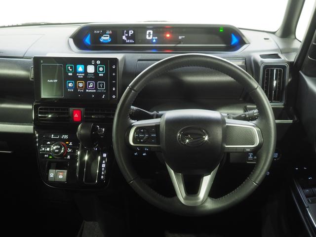 タントカスタムＲＳ４ＷＤ　ターボ　両側パワースライドドア　スマートアシスト　スマホ連携ディスプレイオーディオ　ＬＥＤヘッドライト　オートライト　オートエアコン　運転席助手席シートヒーター　アイドリングストップ（北海道）の中古車