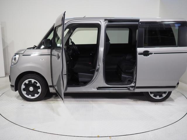 ムーヴキャンバスGブラックアクセントVS SAIII4WD 両側パワースライドドア 純正ナビ パノラマモニター ナビ連動ドライブレコーダー LEDヘッドライト オートライト 運転席シートヒーター キーフリーシステム アイドリングストップ(北海道)の中古車