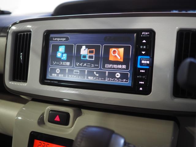 ムーヴキャンバスＧメイクアップＶＳ　ＳＡIII４ＷＤ　両側パワースライドドア　ダイハツ純正ナビ　パノラマモニター　ナビ連動ドライブレコーダー　リモコンエンジンスターター　ＬＥＤヘッドライト　オートライト　オートエアコン　アイドリングストップ（北海道）の中古車