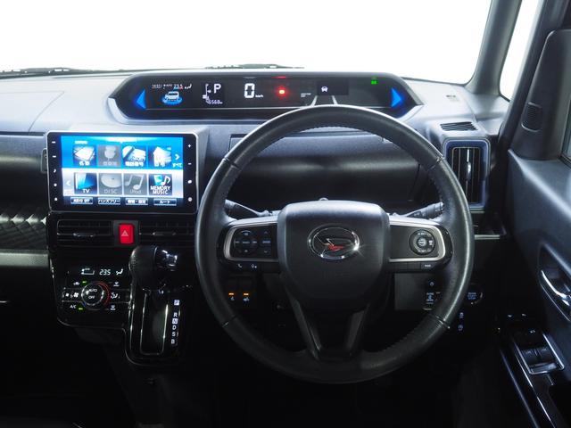 タントカスタムＲＳスタイルセレクション４ＷＤ　両側パワースライドドア　ダイハツ純正ナビ　バックモニター　後席フリップダウンモニター　リモコンエンジンスターター　クルーズコントロール　ＥＴＣ車載器　シートヒーター　後席テーブル（北海道）の中古車