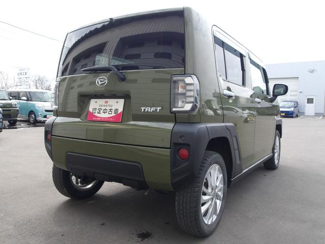 タフトＧ４ＷＤ　ガラスルーフ　ダイハツ純正ナビ　ドライブレコーダー　ＥＴＣ車載器　リモコンエンジンスターター　運転席助手席シートヒーター　電動パーキングブレーキ　アイドリングストップ　ＶＳＣ（横滑り抑制機能）（北海道）の中古車