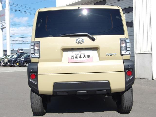 タフトＧターボ４ＷＤ　ガラスルーフ　ダイハツ純正ナビ　バックモニター　キーフリーシステム　クルーズコントロール　ＬＥＤヘッドライト　オートライト　オートエアコン　電動パーキングブレーキ　アイドリングストップ（北海道）の中古車