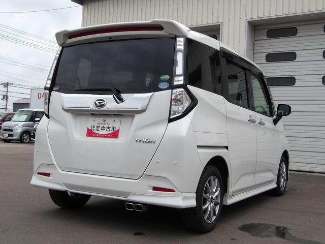 トールカスタムG リミテッド SAIII4WD 夏冬タイヤ 両側パワースライドドア ダイハツ純正ナビ ドライブレコーダー リモコンエンジンスターター クルーズコントロール LEDヘッドライト オートライト アイドリングストップ(北海道)の中古車