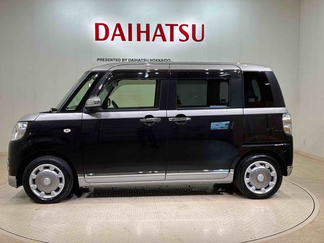 ムーヴキャンバスＸブラックインテリアリミテッド　ＳＡIII４ＷＤ　アイドリングストップ　オートマチックハイビーム　衝突防止システム　レーンアシスト　スマートキー　記録簿　禁煙車　ワンオーナー　エアバッグ　エアコン　パワーステアリング　パワーウィンドウ（北海道）の中古車