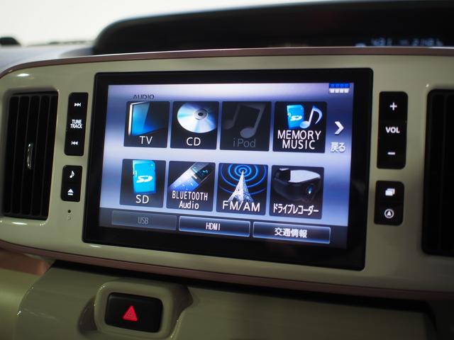 ムーヴキャンバスＧホワイトアクセントリミテッド　ＳＡIII４ＷＤ　スマートアシスト　両側パワースライドドア　ＬＥＤヘッドライト　オートライト　オートエアコン　ダイハツ純正ナビ　パノラマモニター　ドライブレコーダー　リモコンエンジンスターター（北海道）の中古車