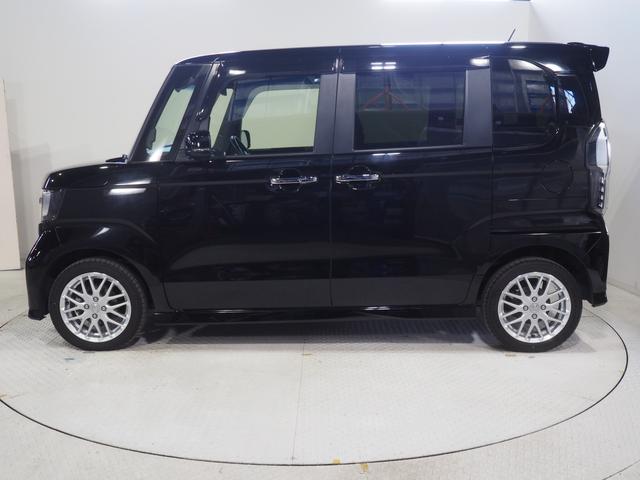 Ｎ−ＢＯＸカスタムＬターボ４ＷＤ　両側パワースライドドア　ＬＥＤヘッドライト　オートライト　オートエアコン　ホンダ純正ナビ　バックモニター　リモコンエンジンスターター　ＥＴＣ車載器　シートヒーター　後席テーブル　アルミホイール（北海道）の中古車