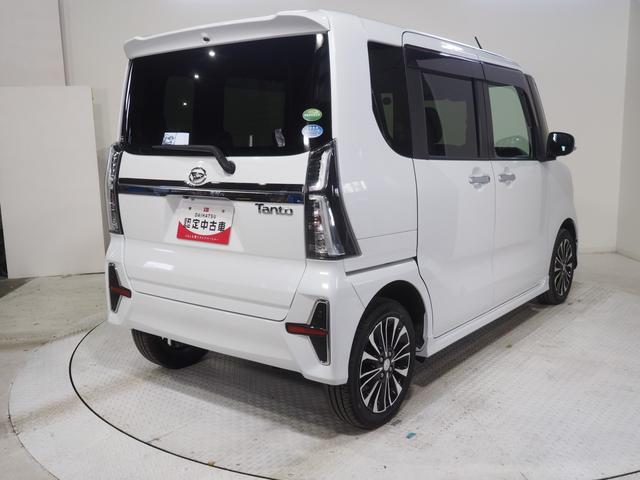 タントカスタムＲＳ４ＷＤ　ターボ　両側パワースライドドア　ダイハツ純正ナビ　パノラマモニター　リモコンエンジンスターター　ドライブレコーダー　ＥＴＣ車載器　運転席助手席シートヒーター　オートエアコン　ＬＥＤヘッドライト（北海道）の中古車