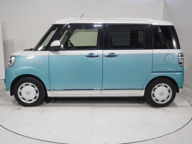 ムーヴキャンバスＧメイクアップＶＳ　ＳＡIII４ＷＤ　両側パワースライドドア　夏冬タイヤ　ダイハツ純正ナビ　パノラマモニター　ナビ連動ドライブレコーダー　リモコンエンジンスターター　ＥＴＣ車載器　運転席シートヒーター　オートエアコン（北海道）の中古車